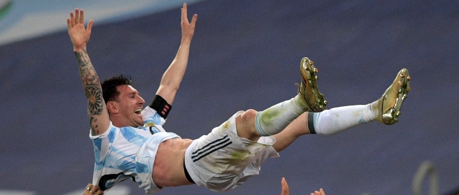 Messi, campeón de la Copa América 2021 / AFP Messi, campeón de la Copa América 2021 / AFP