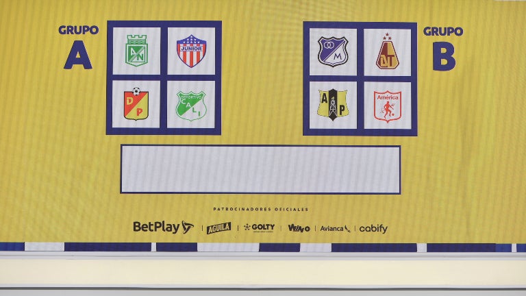 Sorteo de los cuadrangulares de la Liga BetPlay Dimayor 2021-2. Foto: VizzorImage / Gabriel Aponte Sorteo de los cuadrangulares de la Liga BetPlay Dimayor 2021-2. Foto: VizzorImage / Gabriel Aponte