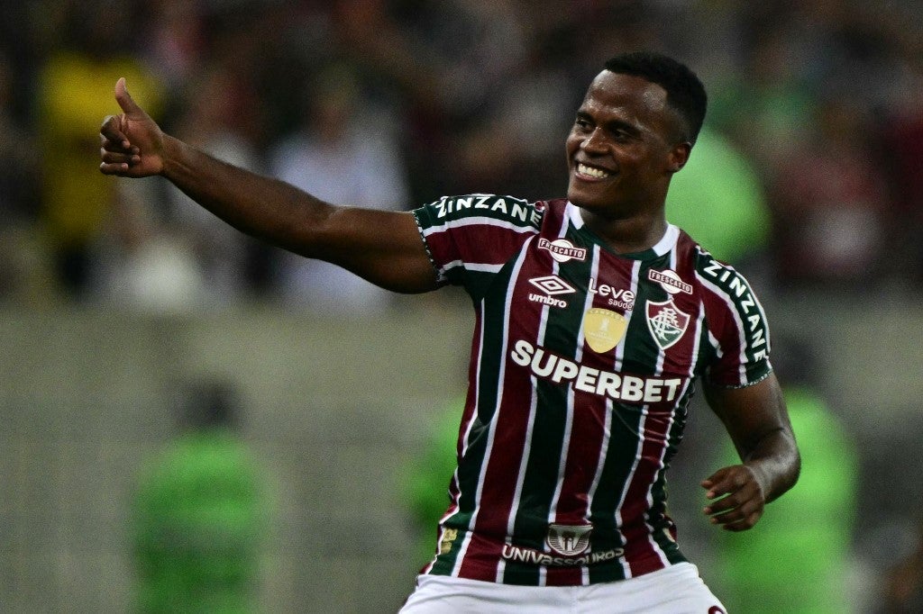 Jhon Arias llegó a 78 participaciones directas de gol con Fluminense (37 goles y 41 asistencias) - AFP