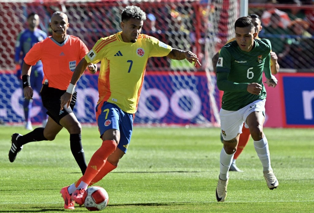 Luis D&iacute;az ha jugado los nueve partidos de la selecci&oacute;n Colombia en las eliminatorias al Mundial 2026 - AFP