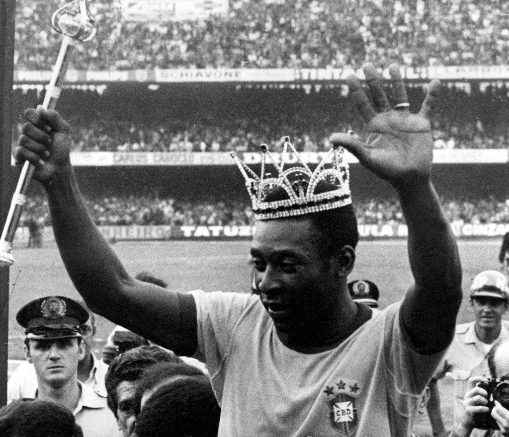 El 'Rey' Pelé conquistó tres trofeos de la Copa del Mundo con Brasil (1957, 1962 y 1970) - AFP