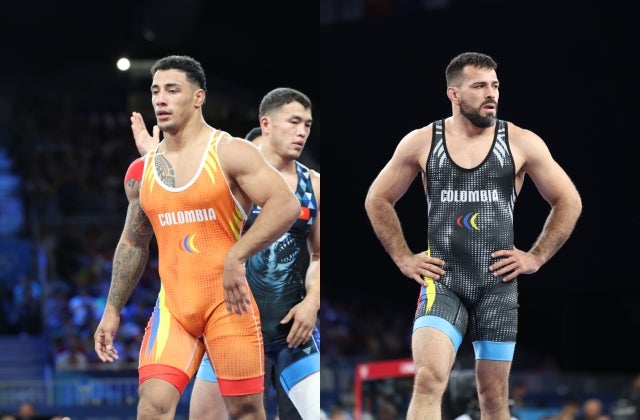 Alexis Cuero y Andrés Muñoz, luchadores grecorromanos en París 2024 - Comité Olímpico Colombiano