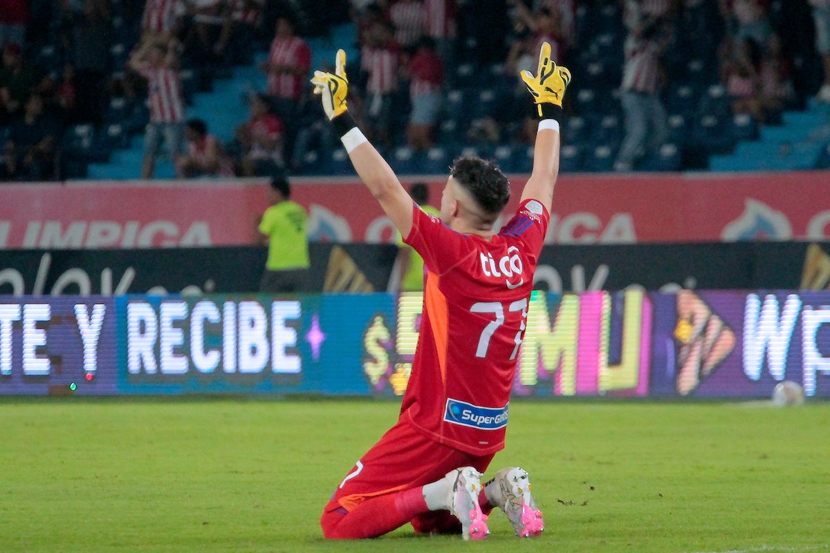 Santiago Mele mantuvo el arco en cero y fue vital para el triunfo de Junior - VizzorImage