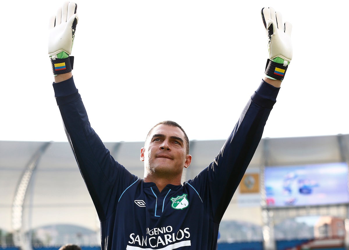 Faryd Mondragón se retiró del profesionalismo con la camiseta de Deportivo Cali - VizzorImage