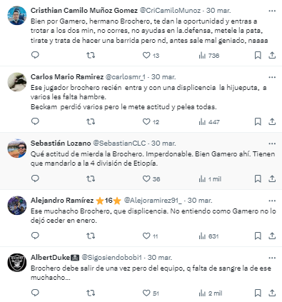 Comentarios sobre el episodio entre Alberto Gamero y Ramiro Brochero - X