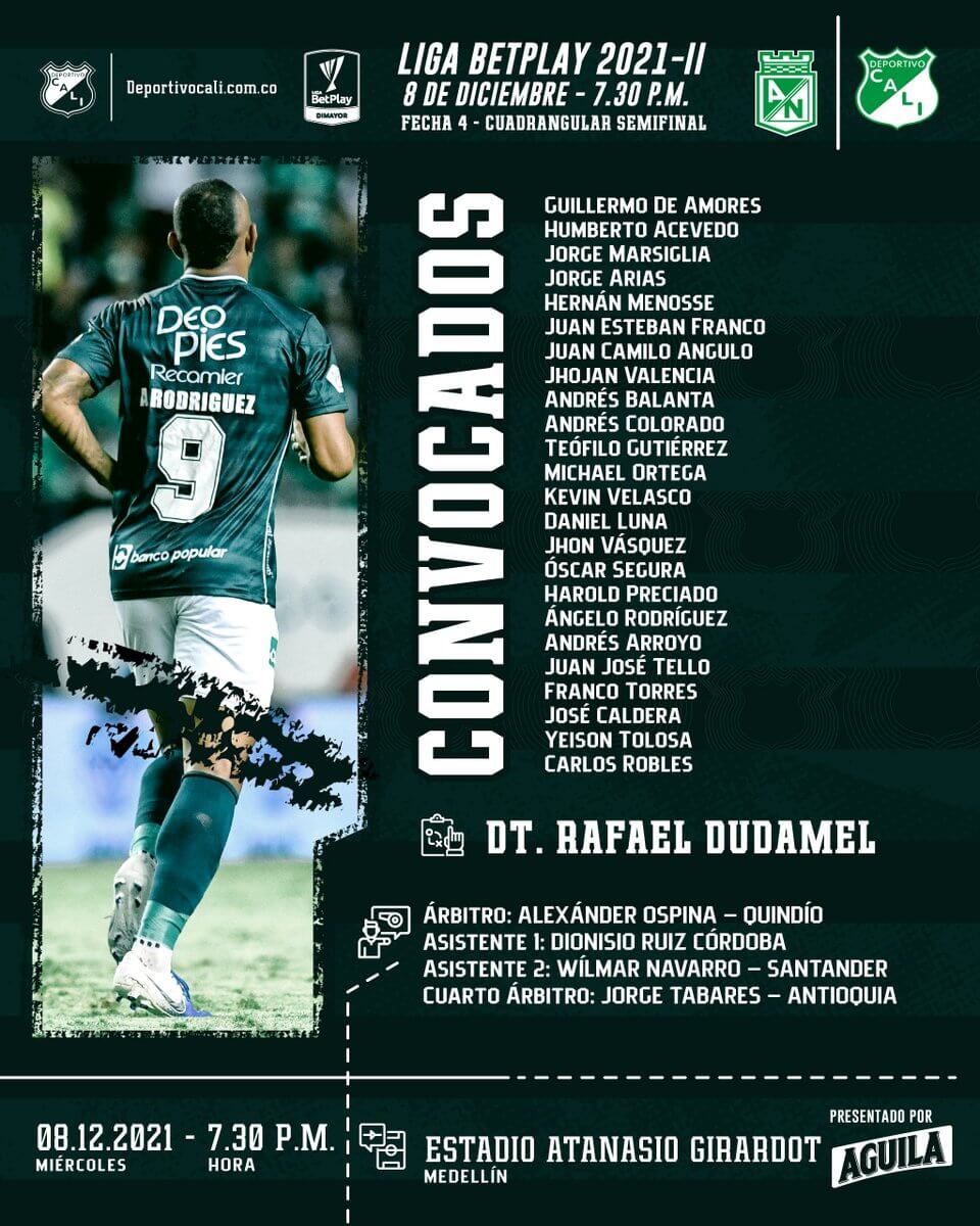 Convocados Cali