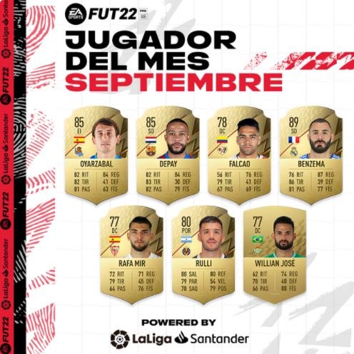 Nominados mes de septiembre