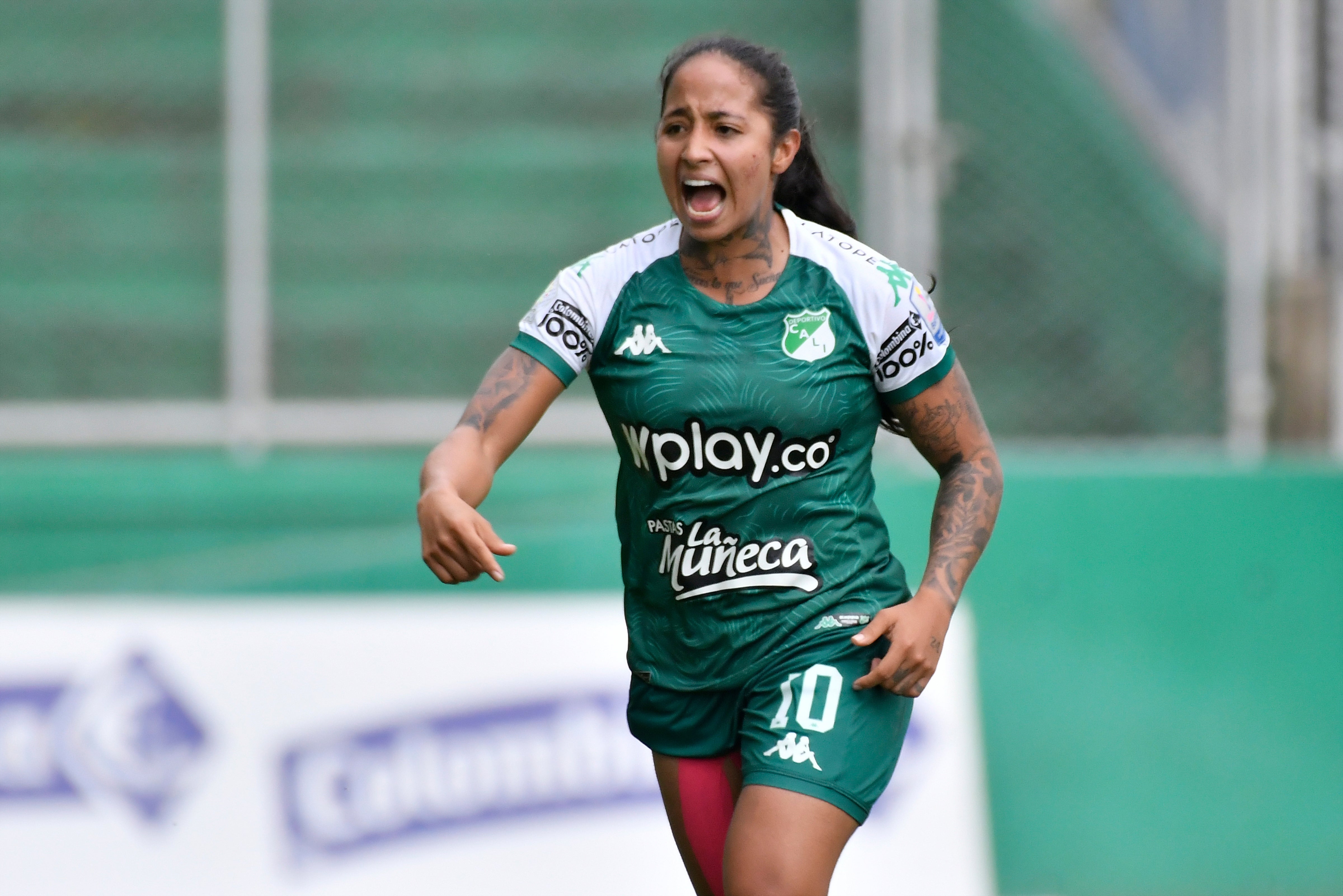 Manuela Paví, jugadora de Deportivo Cali / VizzorImage / Gabriel Aponte / 