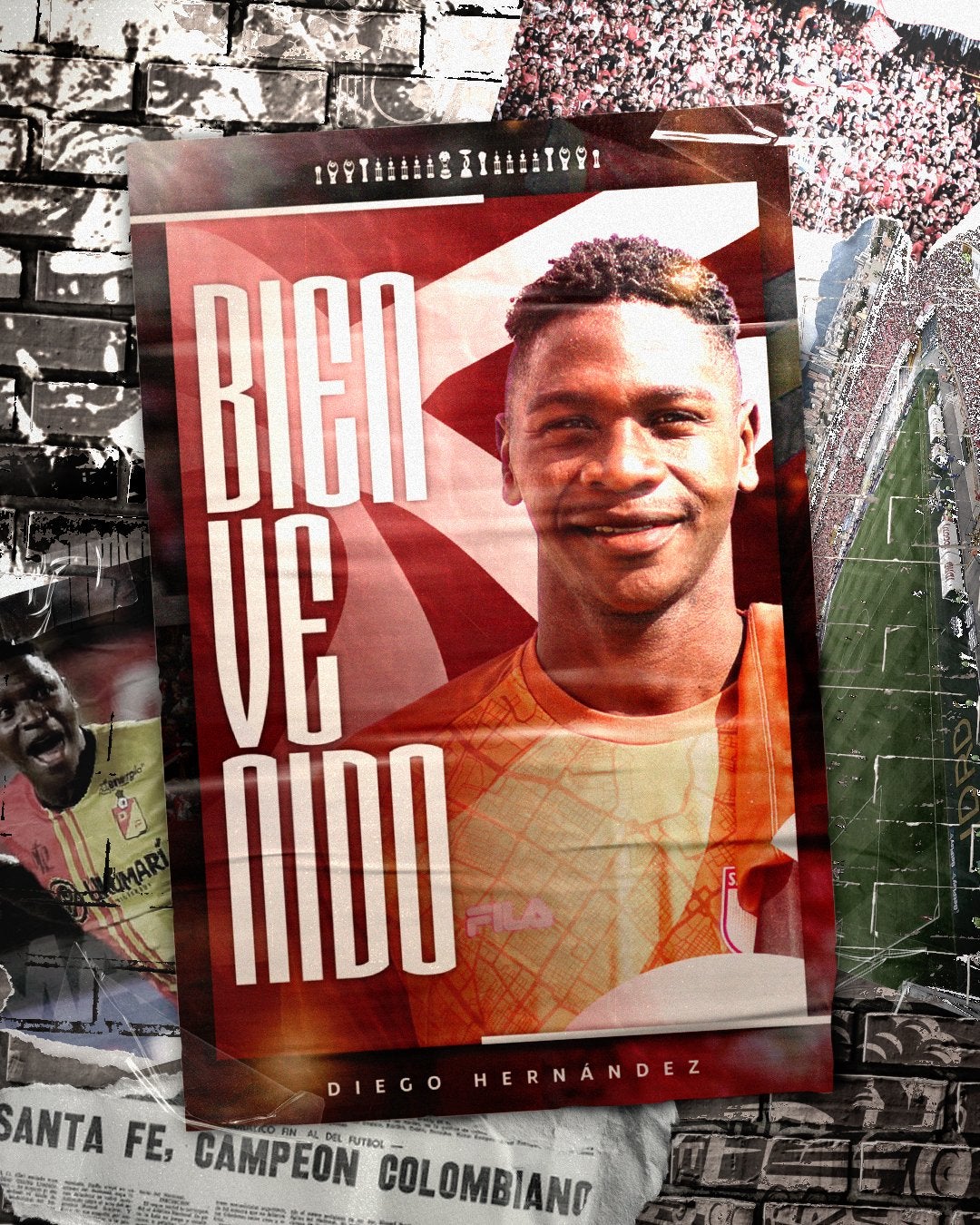 Anuncio del fichaje de Diego Hernández por Santa Fe - Prensa Santa Fe