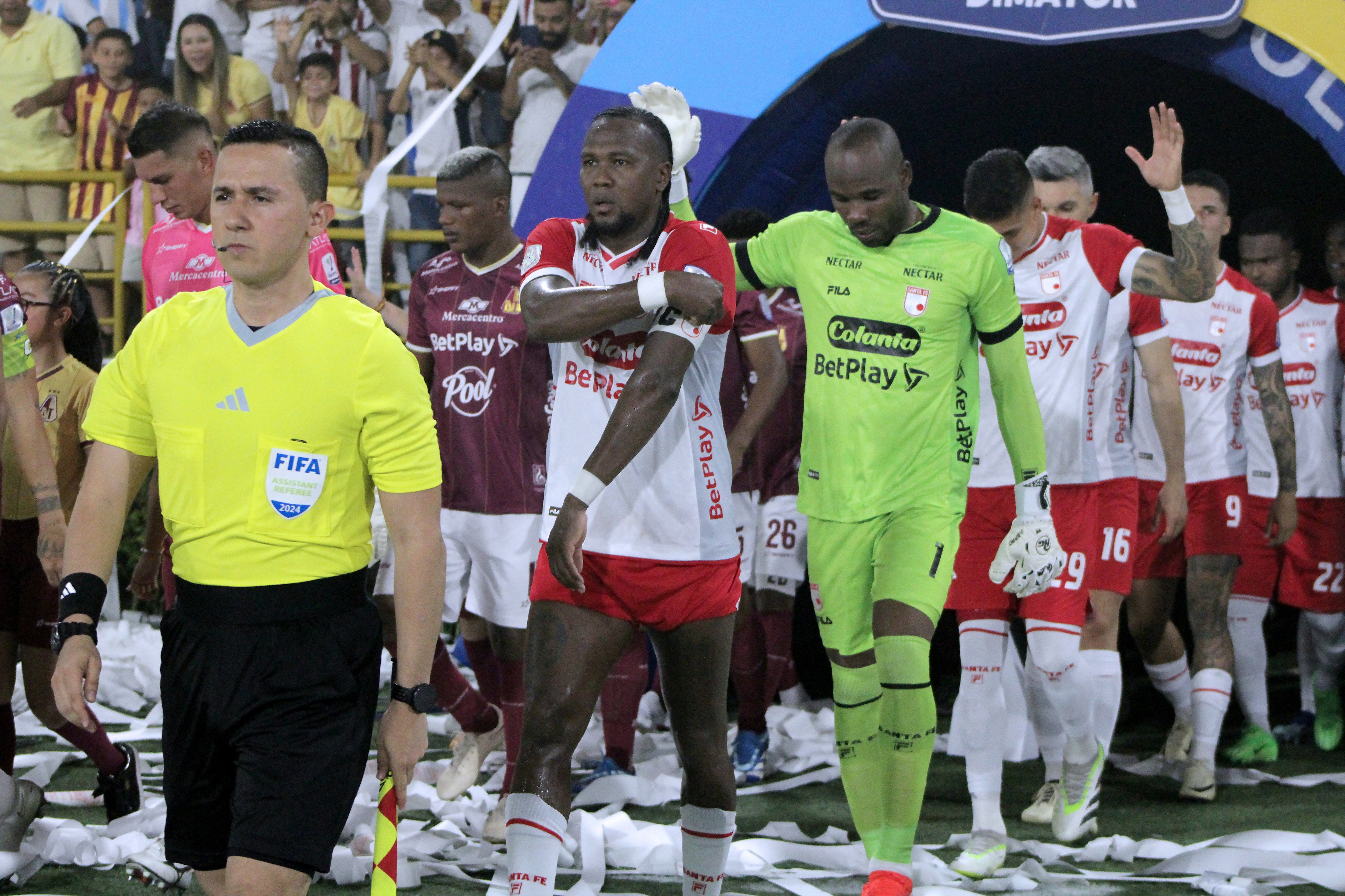 Andrés Mosquera Marmolejo recibió un gol en sus últimos seis partidos en Santa Fe - VizzorImage