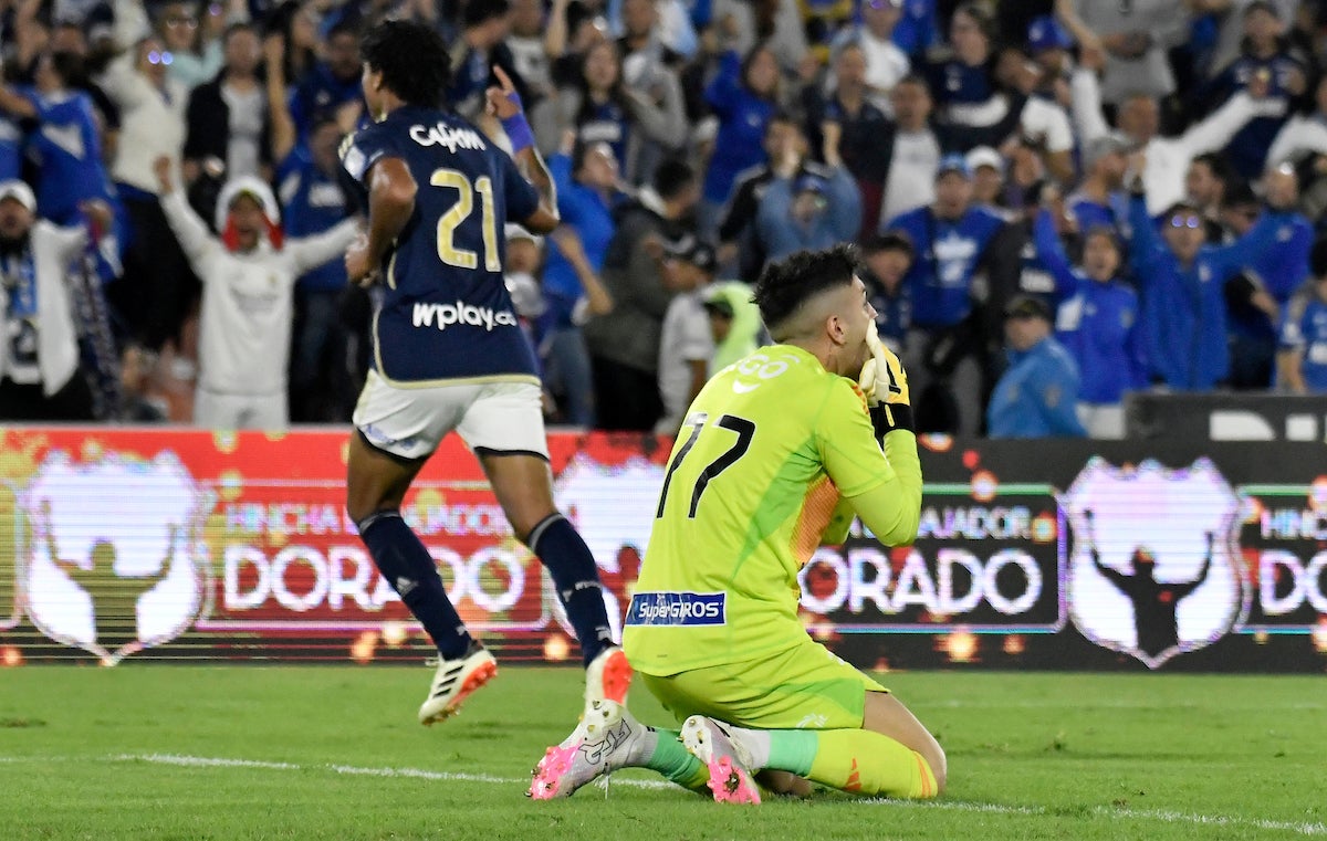 El último gol marcado por Juan Carlos Pereira fue ante Junior por la fecha 6 de cuadrangulares - VizzorImage