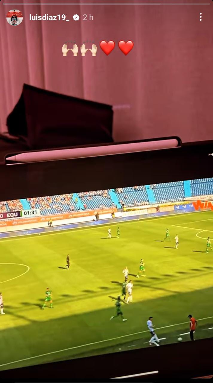 Luis Díaz con Win y Junior