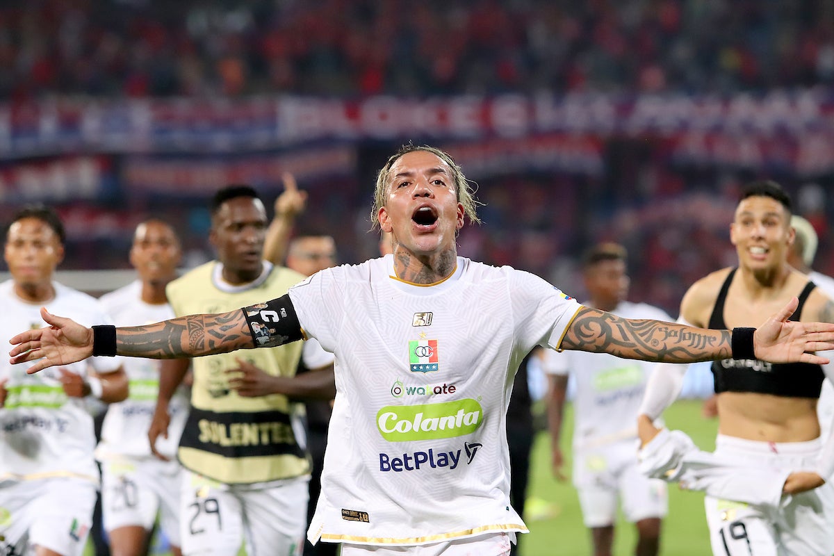 Dayro Moreno super&oacute; el r&eacute;cord goleador en el FPC de Sergio Galv&aacute;n Rey ante Independiente Medell&iacute;n - VizzorImage