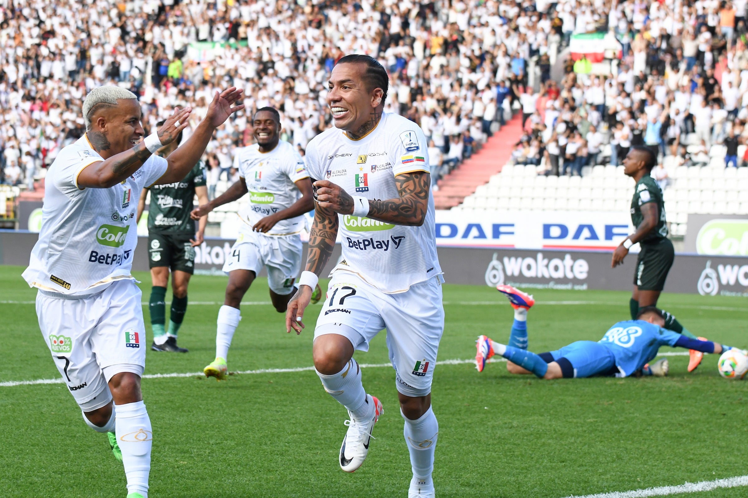 Con la camiseta de Once Caldas, Dayro Moreno se convirtió en el máximo goleador del FPC - VizzorImage
