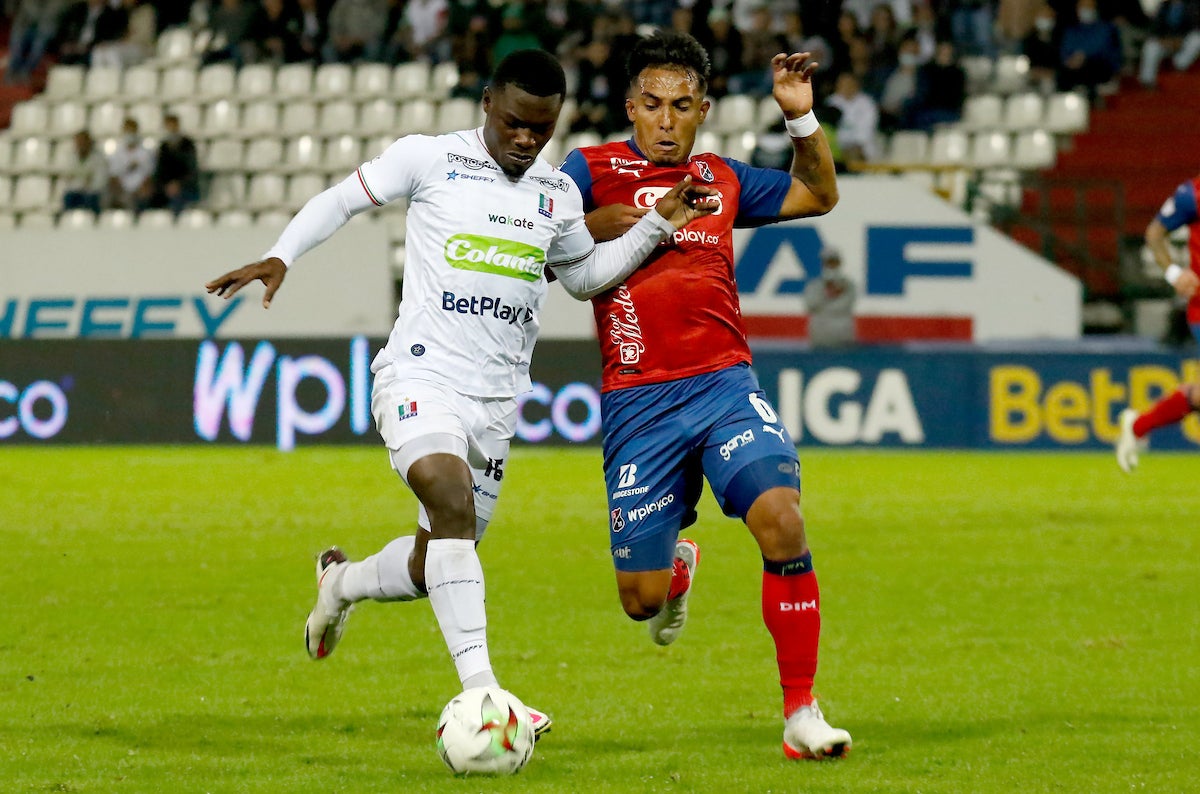 Dannovi Quiñónes solo ha jugado en Once Caldas en el FPC - VizzorImage / John Jairo Bonilla