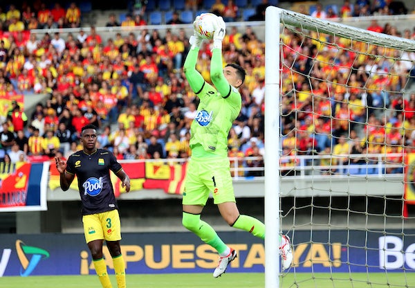 Quintana ha recibido cinco goles en 14 partidos en la Liga BetPlay 2024-1 - VizzorImage