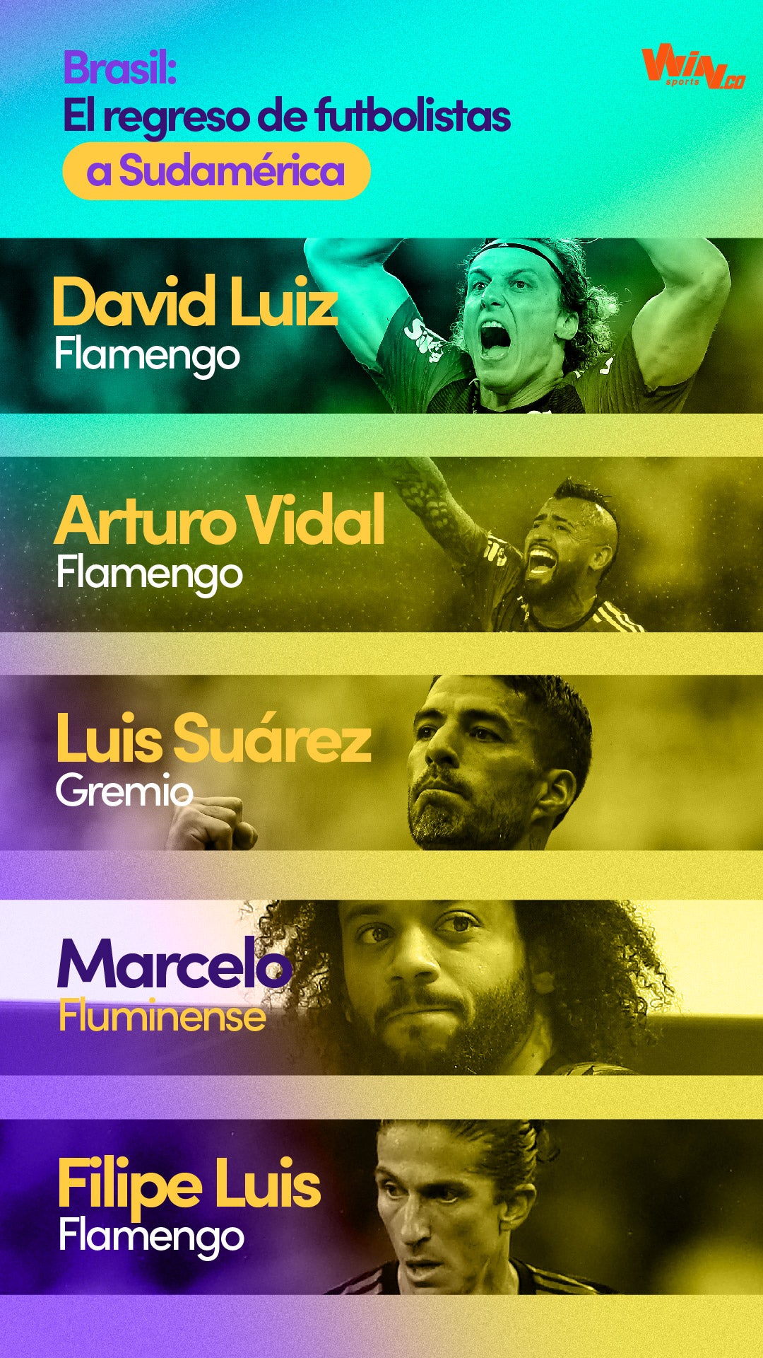 Futbolistas en Brasil