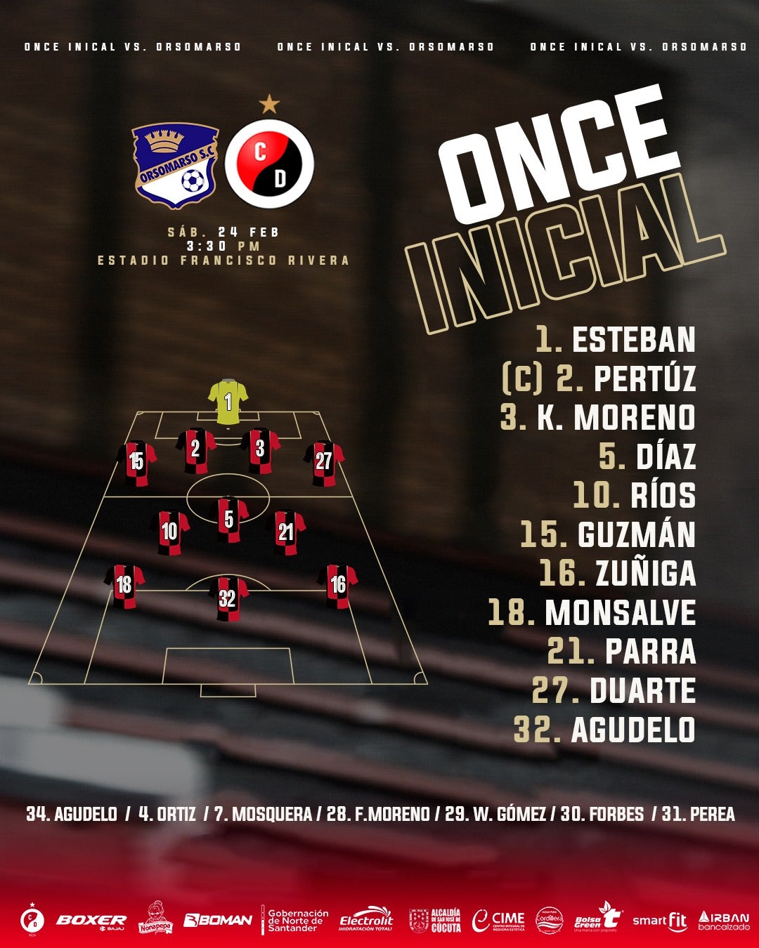 Titular de Cúcuta para visitar a Orsomarso por la fecha 5 - Prensa