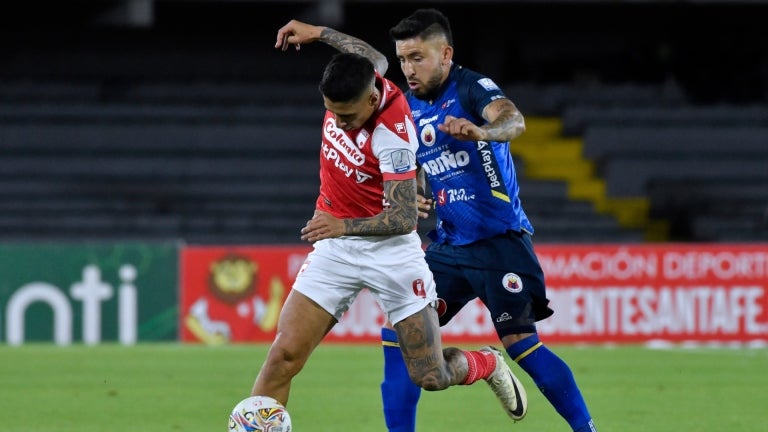 Agustín Rodríguez marcó el primer gol de Santa Fe en el segundo semestre de 2024 - VizzorImage