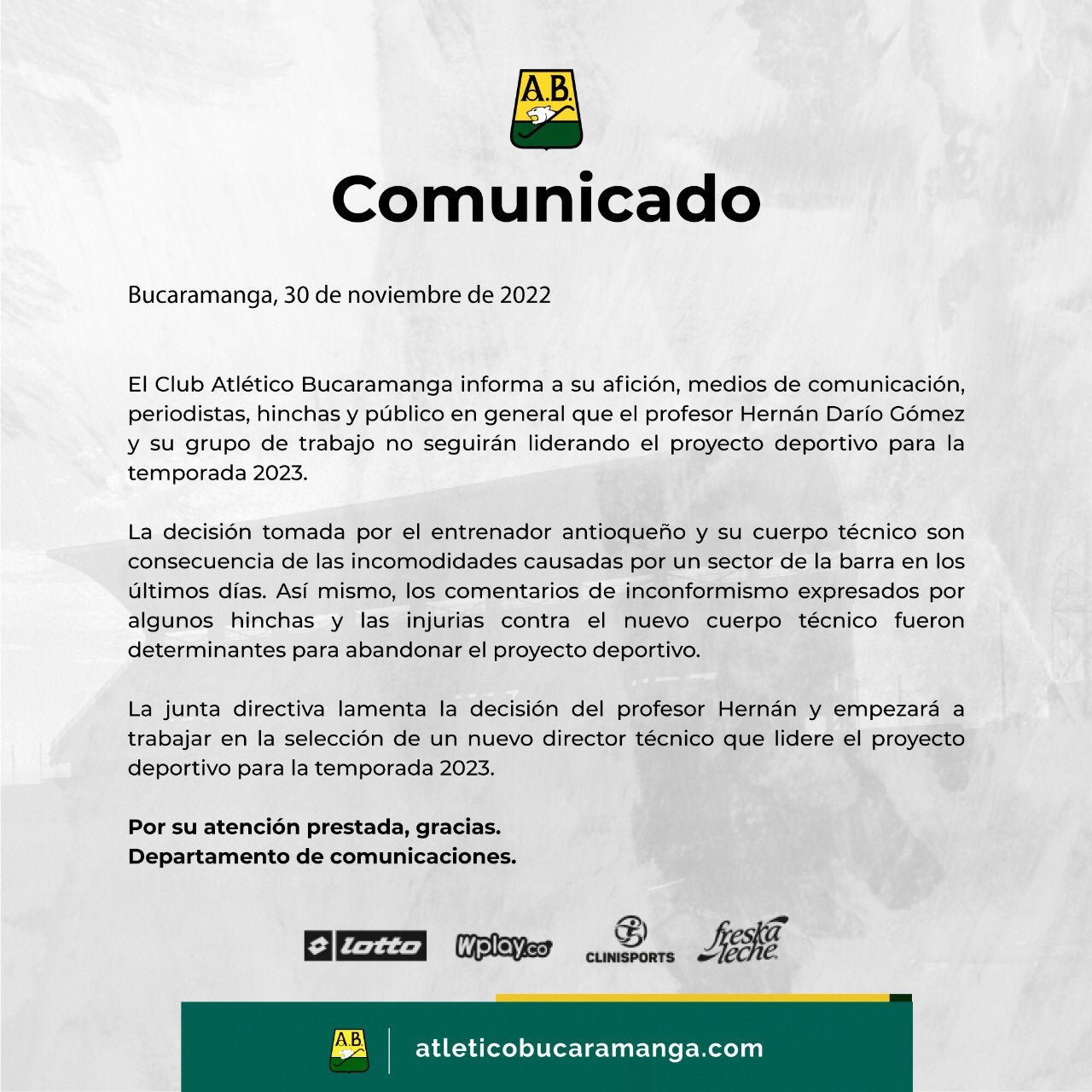 Comunicado Bucaramanga 