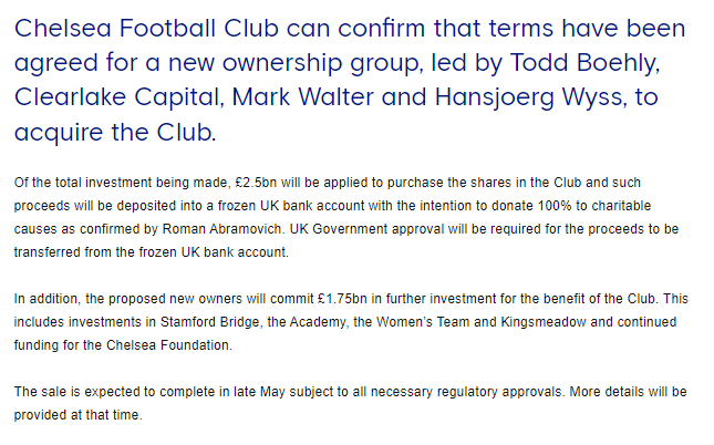 Comunicado Chelsea