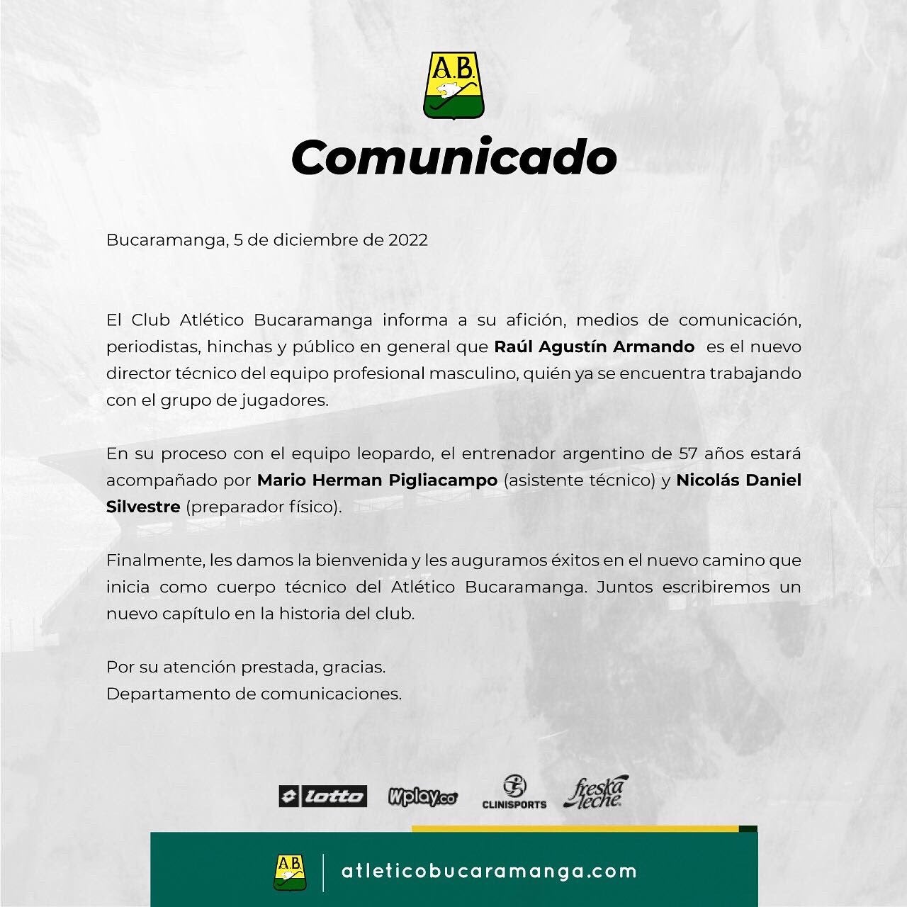 Comunicado Bucaramanga