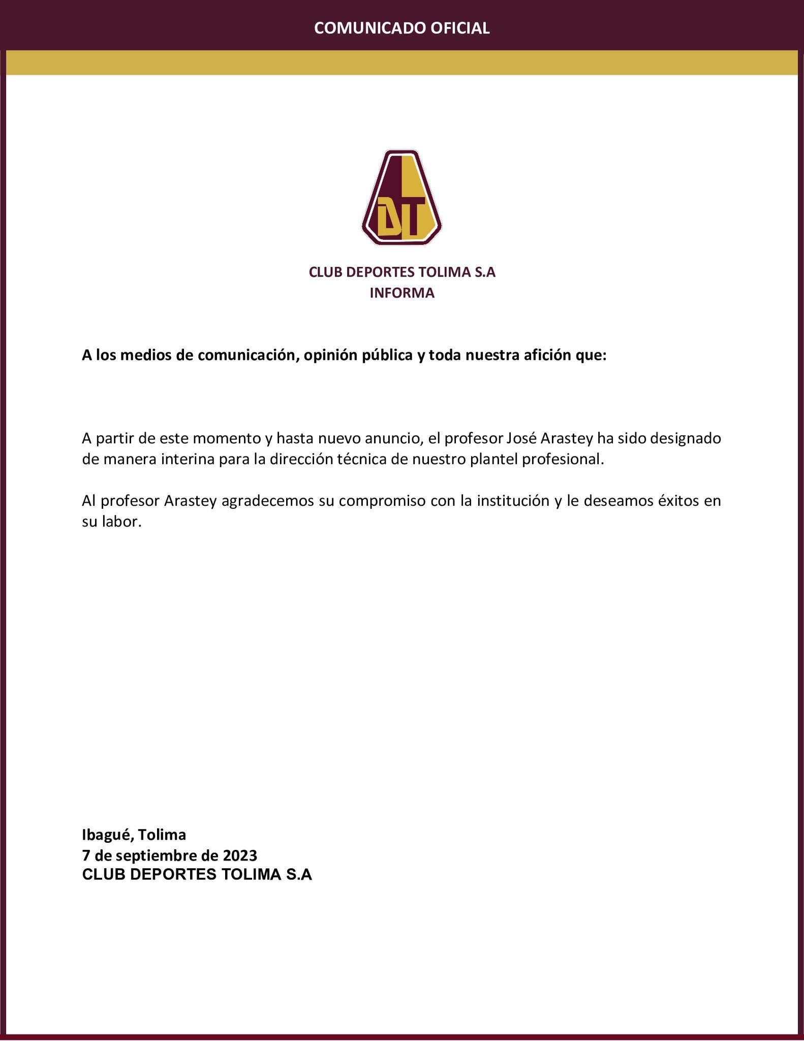 Deportes Tolima