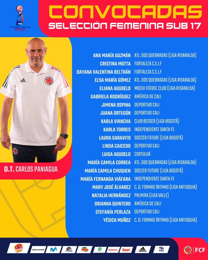 Convocatoria de selección Colombia
