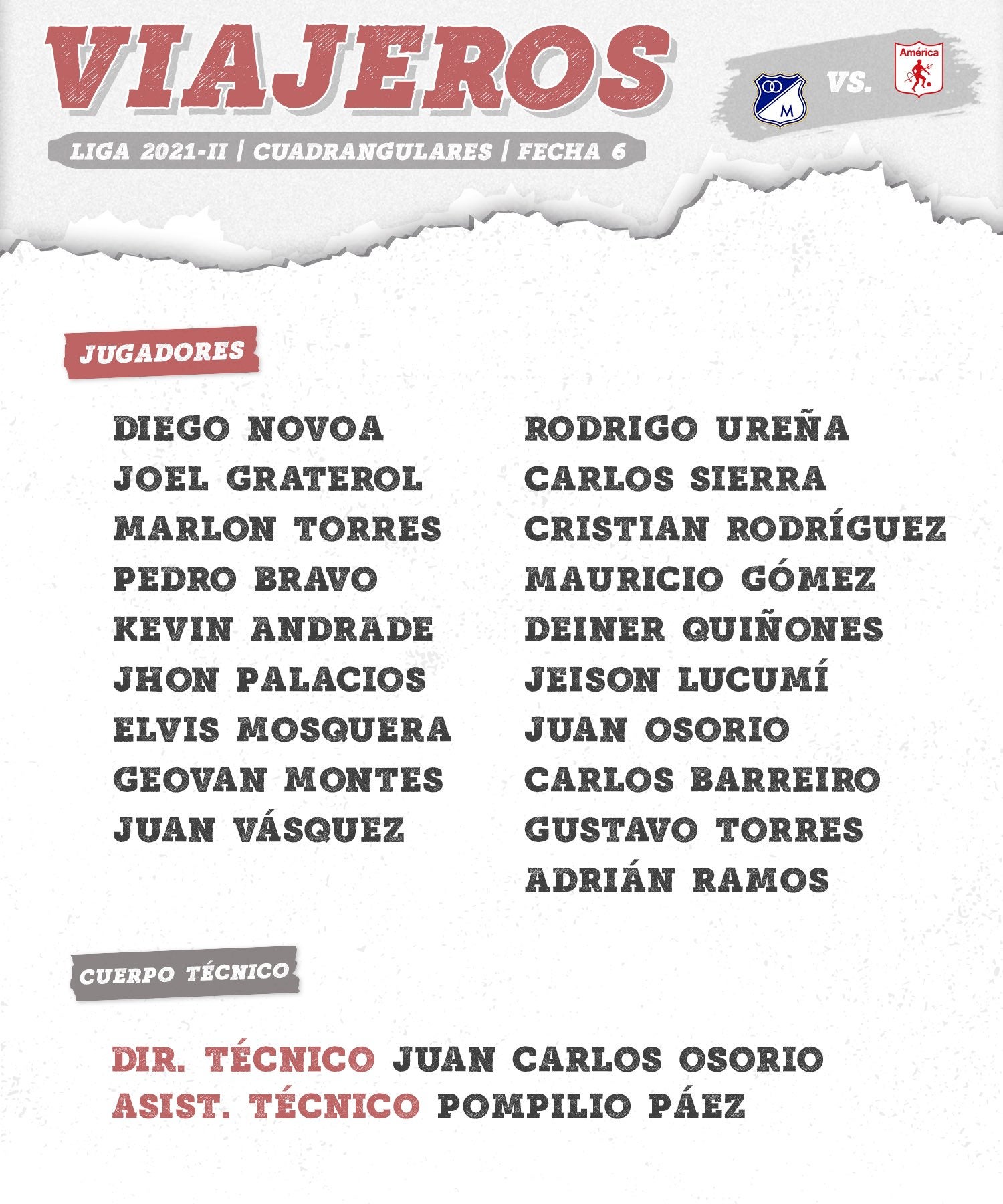 Convocados de América