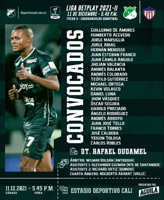 Convocados de Cali
