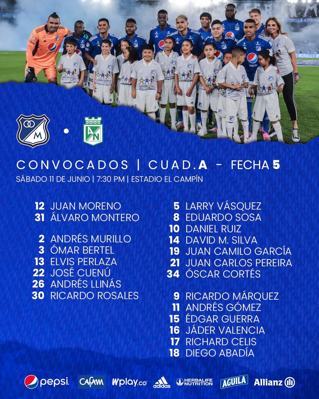 Convocatoria millonarios 