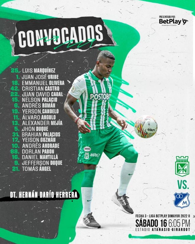 Convocados de Nacional