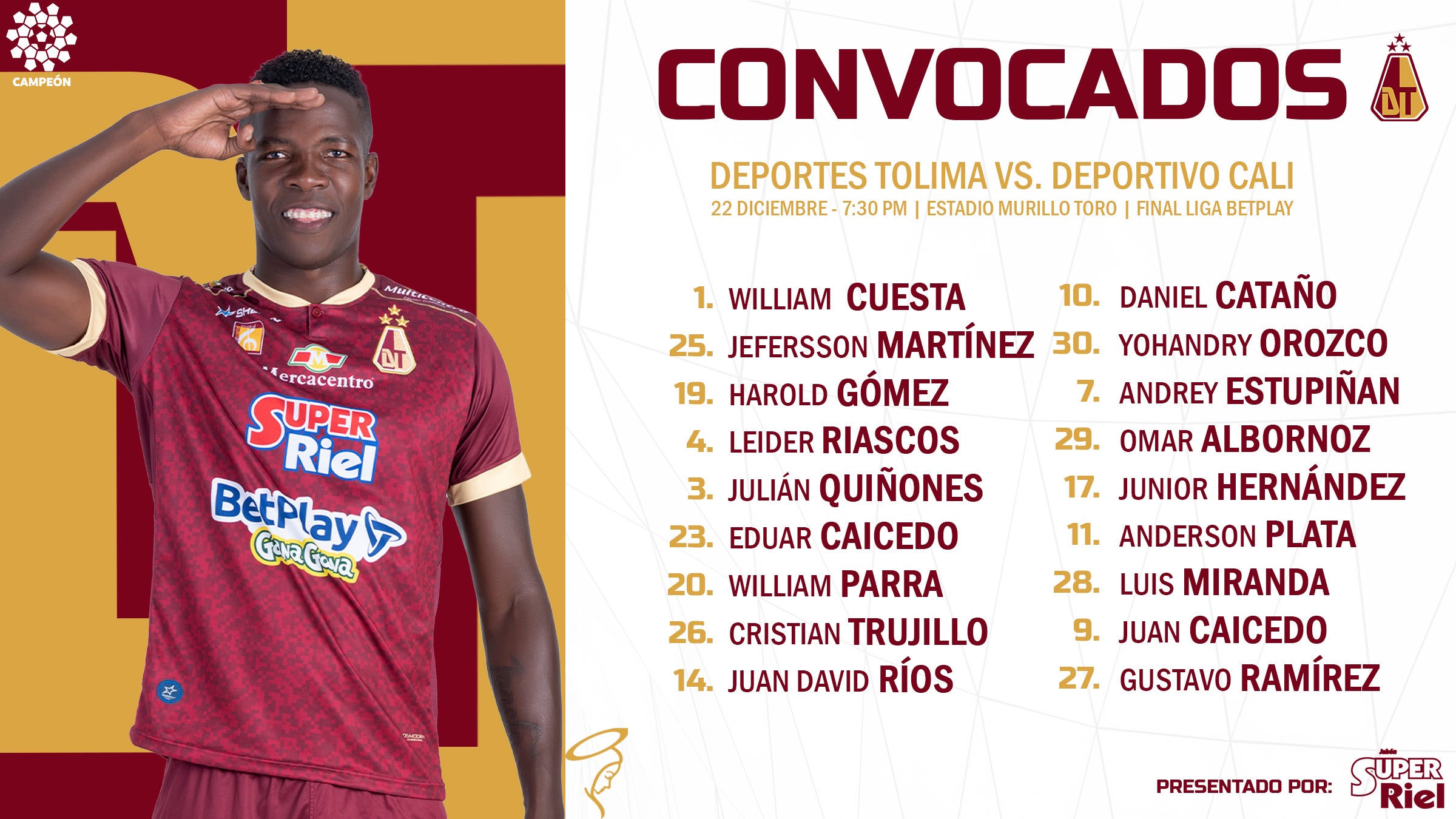 Convocados de Tolima