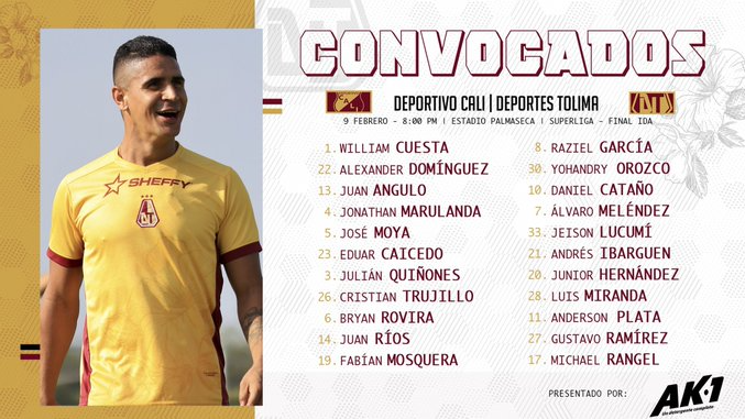 Convocados de Tolima