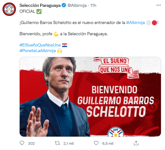 Nuevo técnico de Paraguay