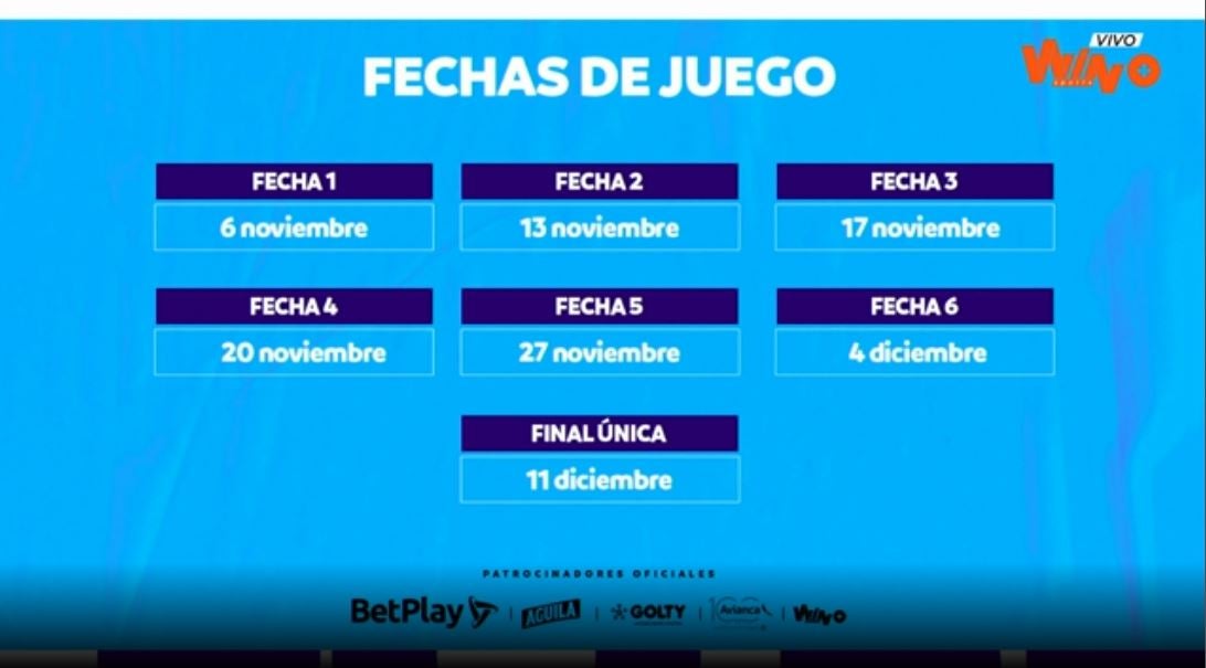 Fechas de juego