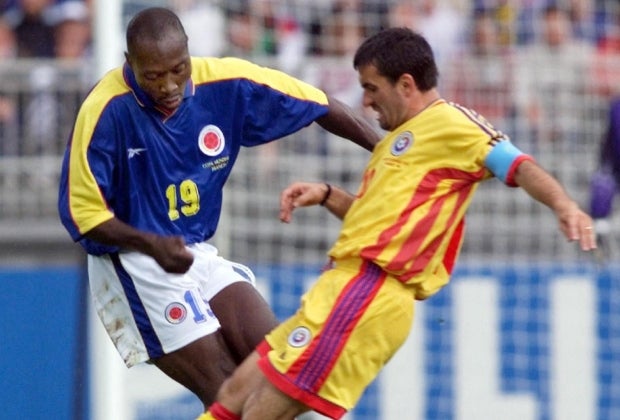 Rumania y Colombia se han enfrentado en dos Copas del Mundo: 1994 y 1998 - AFP