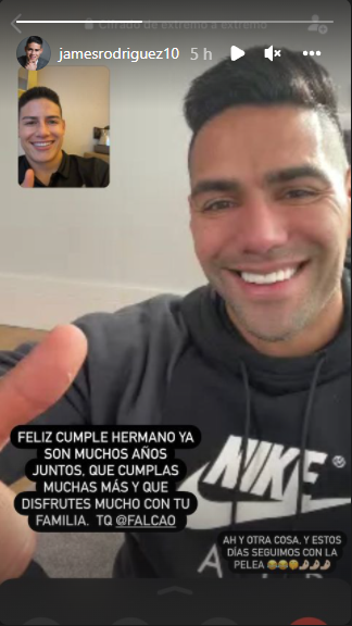 James felicita a Falcao