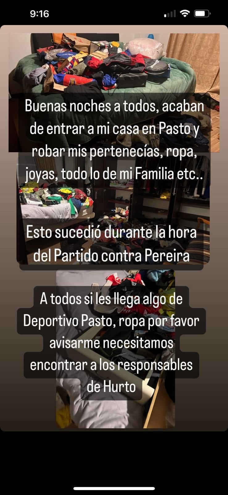 Hurto a Flabio Torres