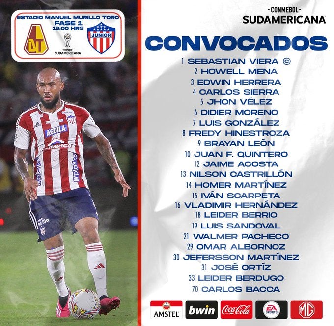 Junior convocados