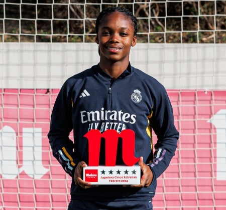 Linda Caicedo fue elegida como la mejor jugadora de febrero en España - Prensa Real Madrid