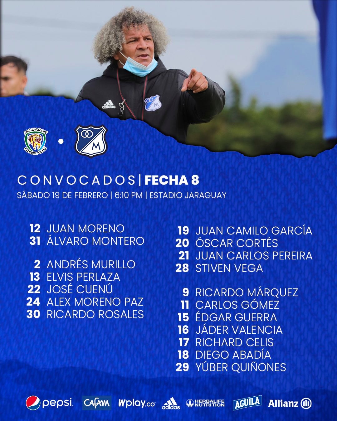 Convocados de Millonarios