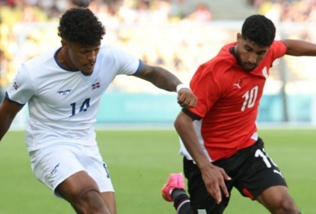 Omar de la Cruz debutó en los Olímpicos París 2024 ante Egipto - AFP