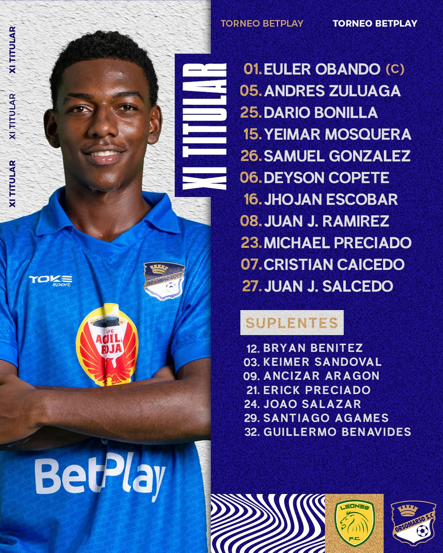 Nómina de Orsomarso para el duelo ante Leones - Prensa Orsomarso