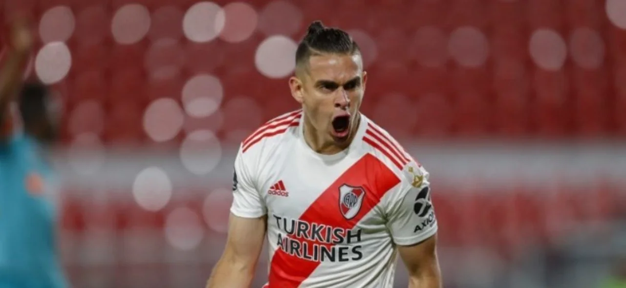 Rafael Santos Borré, delantero de River Plate/ AFP