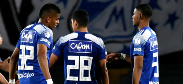 Jugadores de la cantera de Millonarios celebran la victoria ante Patriotas / Foto VizzorImage - Luis Ramírez