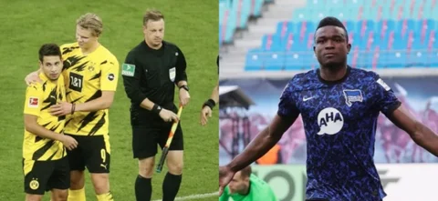 Córdoba anotó en la derrota de Hertha Berlín frente a Leipzig. / Fotos: AFP