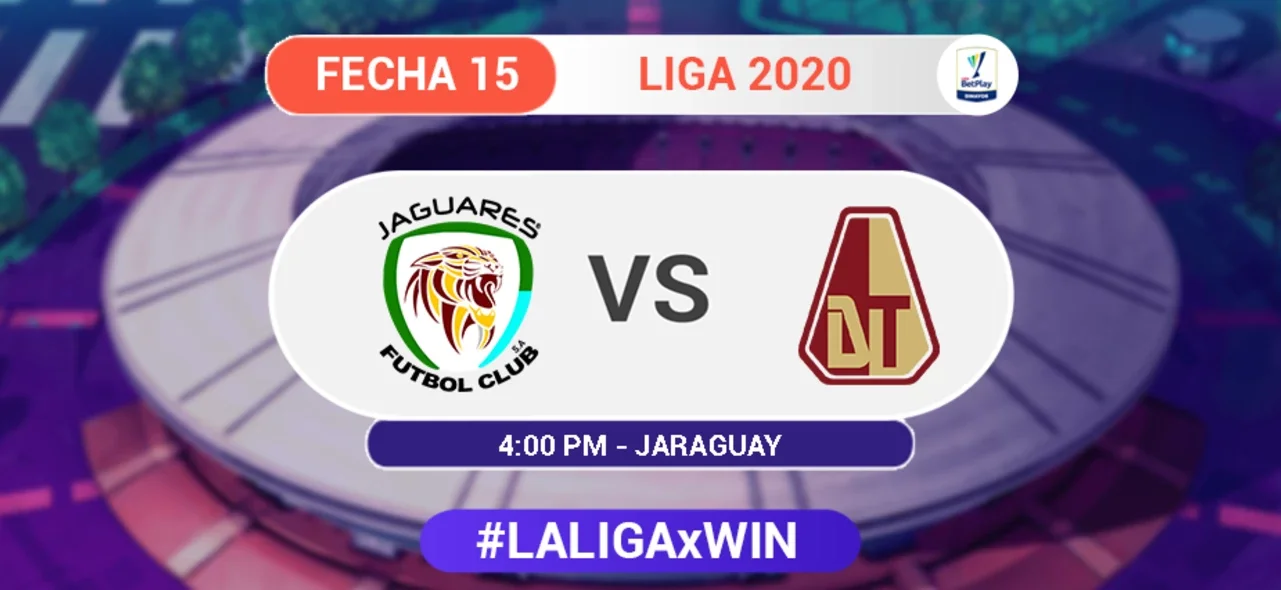 Jaguares vs. Tolima, duelo de la fecha 15 de la Liga BetPlay