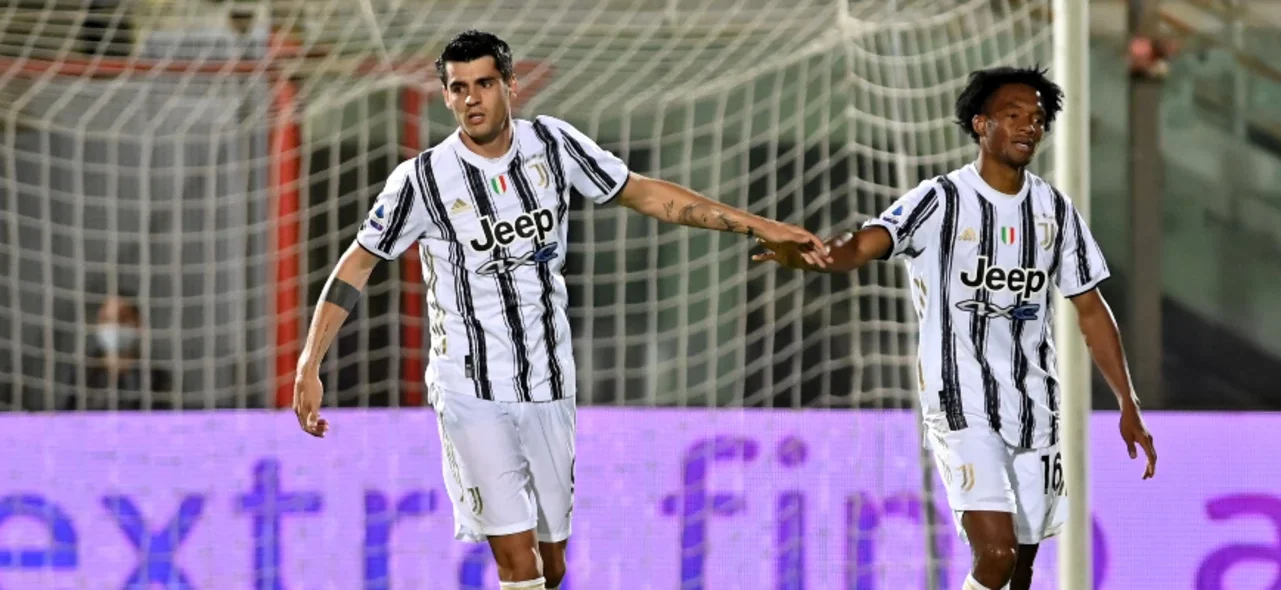 Juan Guillermo Cuadrado, 34 minutos en el empate de Juventus frente a Crotone. / Foto: AFP