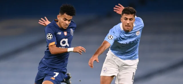 Luis Díaz marcó en la derrota 3-1 de Porto frente a Manchester City. / Foto: AFP